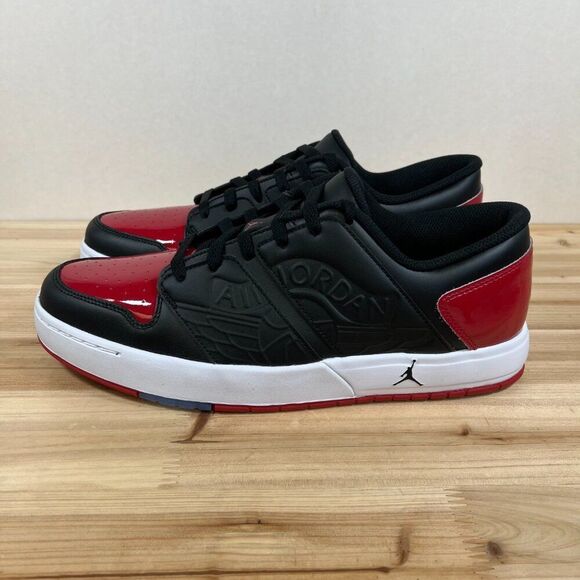 Jordan NU Retro 1 Low Nike Sneakers Mens 12 Varsity Red black white NEW in box - Picture 4 of 10